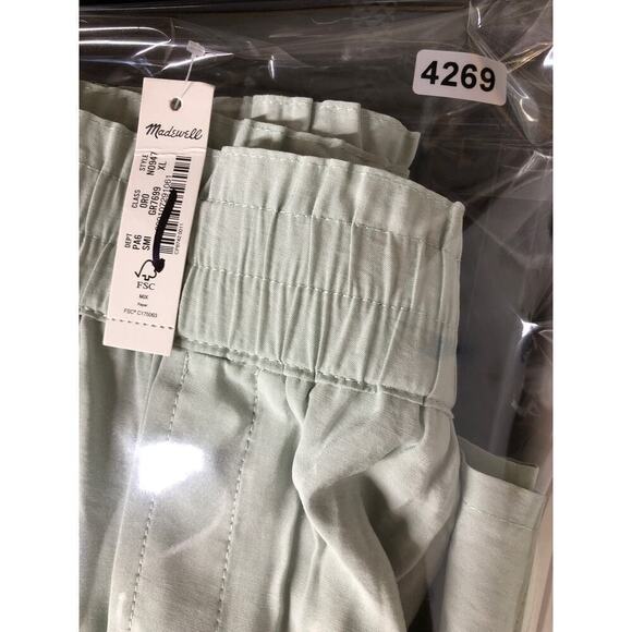 Madewell Softdrape Shorts Pull On High Rise Cargo Sage Mist Green NWT Size XL - Picture 12 of 12